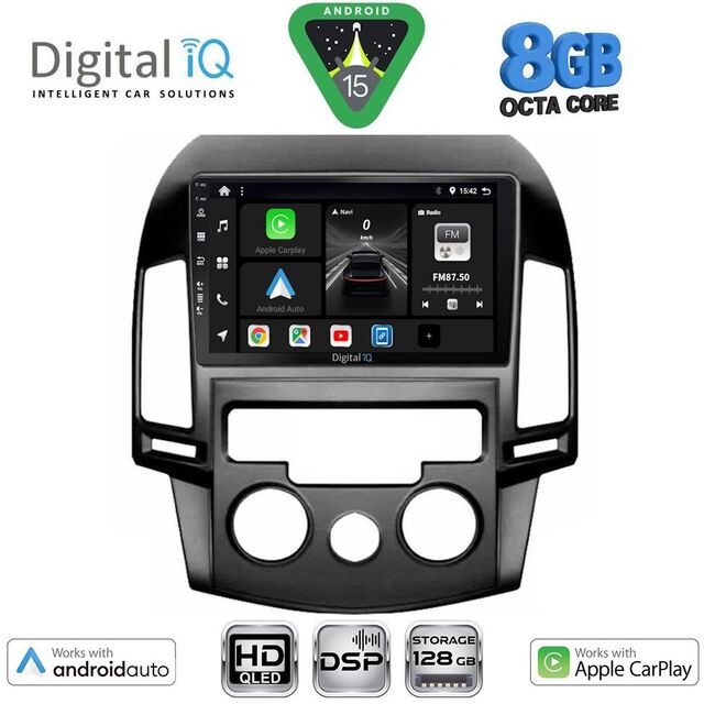 DIGITAL IQ BXF 7231_CPAA A/C (9inc) MULTIMEDIA TABLET for HYUNDAI i30 mod. 2007-2012