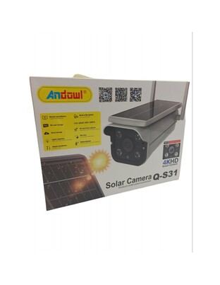 WIFI CAMERA 4K ΜΕ ΗΛΙΑΚΟ ΠΑΝΕΛ ANDOWL Q-S31