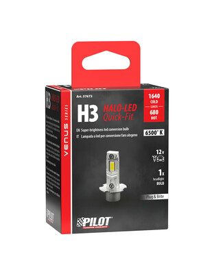 Lampa - LED Λάμπα Αυτοκινήτου Halo Venus Series H3 12V 10W Quick-Fit – Υψηλής Φωτεινότητας, Fanless Technology - 1 τεμ. (L5767.3)