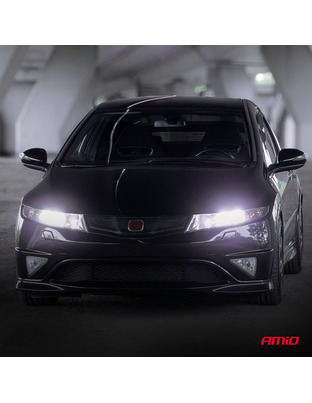 Amio - Λαμπτήρες LED Φώτων Εμπρός τύπου H7/H18 βάση PX26d/PY26d-1 τάση λειτουργίας 12V απόδοσης 30W (2710lm) Series H25 CANBUS 6000K για Επιβατικά Αυτοκίνητα - 2 τεμ. (04712/AM)