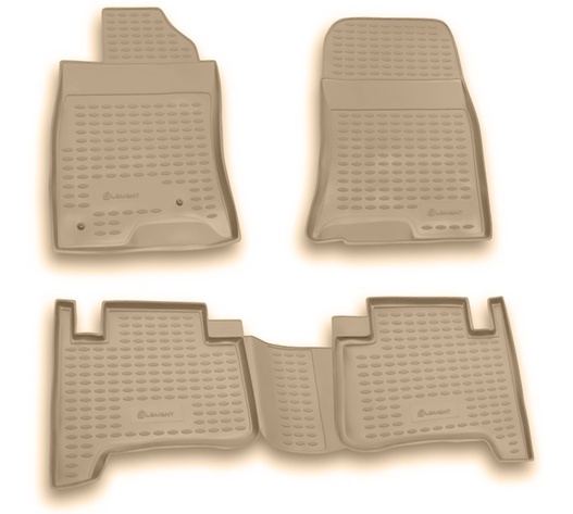 ΠΑΤΑΚΙΑ ΣΕ ΣΚΑΦΗ TPE ΛΑΣΤΙΧΟ ΓΙΑ TOYOTA LAND CRUISER PRADO 01/2003-12/2009  ΣΕ ΜΠΕΖ ΧΡΩΜΑ NOVLINE - 4 ΤΕΜ.