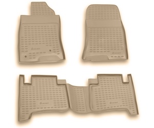 ΠΑΤΑΚΙΑ ΣΕ ΣΚΑΦΗ TPE ΛΑΣΤΙΧΟ ΓΙΑ TOYOTA LAND CRUISER PRADO 01/2003-12/2009  ΣΕ ΜΠΕΖ ΧΡΩΜΑ NOVLINE - 4 ΤΕΜ.