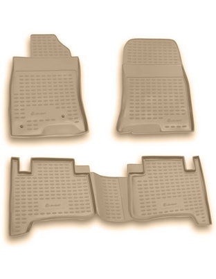 ΠΑΤΑΚΙΑ ΣΕ ΣΚΑΦΗ TPE ΛΑΣΤΙΧΟ ΓΙΑ TOYOTA LAND CRUISER PRADO 01/2003-12/2009  ΣΕ ΜΠΕΖ ΧΡΩΜΑ NOVLINE - 4 ΤΕΜ.