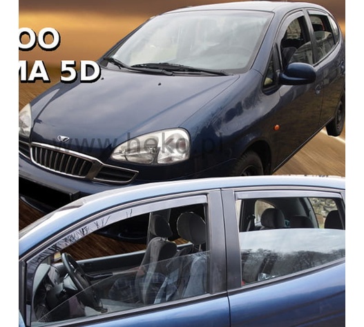 ΑΝΕΜΟΘΡΑΥΣΤΕΣ ΓΙΑ CHEVROLET TACUMA 5D 2001+ ΣΕΤ ΑΥΤΟΚΙΝΗΤΟΥ ΑΠΟ ΕΥΚΑΜΠΤΟ ΦΙΜΕ ΠΛΑΣΤΙΚΟ HEKO - 4 ΤΕΜ.