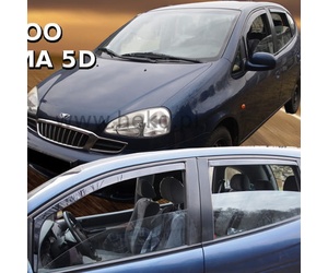 ΑΝΕΜΟΘΡΑΥΣΤΕΣ ΓΙΑ CHEVROLET TACUMA 5D 2001+ ΣΕΤ ΑΥΤΟΚΙΝΗΤΟΥ ΑΠΟ ΕΥΚΑΜΠΤΟ ΦΙΜΕ ΠΛΑΣΤΙΚΟ HEKO - 4 ΤΕΜ.