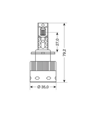 D2S/D2R 12/24V 35W 6.000K 8000lm LED SEOUL CSP-3570chips CAN BUS PLUG & PLAY LAMPA - 2ΤΕΜ.