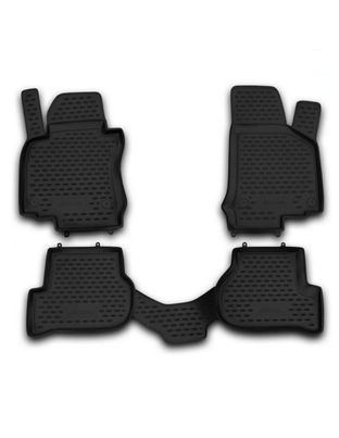 ΠΑΤΑΚΙΑ ΣΕ ΣΚΑΦΗ TPE ΛΑΣΤΙΧΟ ΓΙΑ VW GOLF 6 5D 04/2009-2012 (ΧΩΡΙΣ ΤΕΜΠΕΛΗ)  ΣΕ ΜΑΥΡΟ ΧΡΩΜΑ NOVLINE - 4 ΤΕΜ.