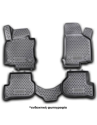 ΠΑΤΑΚΙΑ ΣΕ ΣΚΑΦΗ TPE ΛΑΣΤΙΧΟ ΓΙΑ VW GOLF 6 2009-2012  ΣΕ ΜΑΥΡΟ ΧΡΩΜΑ NOVLINE - 4 ΤΕΜ.
