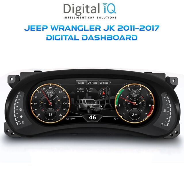 DIGITAL IQ DDD 295_DC (12.3in) DIGITAL INSTRUMENT CLUSTER for JEEP WRANGLER JK mod. 2011-2017