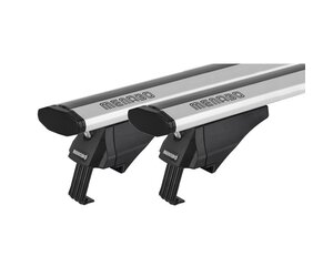 ΜΠΑΡΕΣ ΟΡΟΦΗΣ ΑΛΟΥΜΙΝΙΟΥ BLADE M SILVER 118cm ΜΕ ΑΚΡΑ ALFA HIGH ΓΙΑ FLUSH / STANDARD RAILS MENABO - 2 ΤΕΜ.