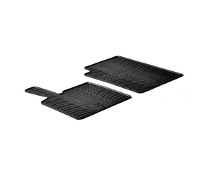 LAMPA - ΠΑΤΑΚΙΑ ΑΥΤΟΚΙΝΗΤΟΥ ΑΠΟ ΛΑΣΤΙΧΟ ΓΙΑ SMART FORTWO 07/1998-2014 / SMART FORTWO CABRIO 2007-2015 ΣΕ ΜΑΥΡΟ ΧΡΩΜΑ - 2 ΤΕΜ.