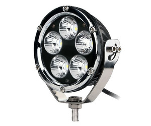 ΠΡΟΒΟΛΕΑΣ ΟΔΗΓΗΣΗΣ LED DRIVING LIGHTS ΧΡΩΜΙΟ/ΜΑΥΡΟ 10-32V 50W 3500lm 5 CREE LED ΣΤΡΟΓΓΥΛΟΣ (110 x 110 x 64 mm) M-TECH