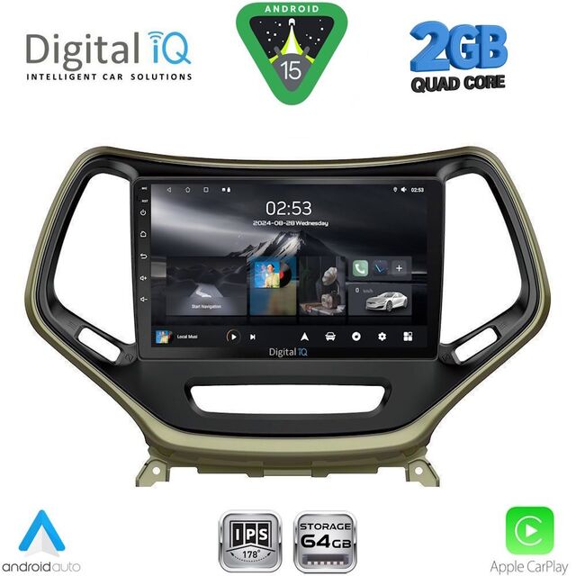 DIGITAL IQ RSD 1273_CPA (10inc) MULTIMEDIA TABLET for JEEP  CHEROKEE mod. 2014-2026