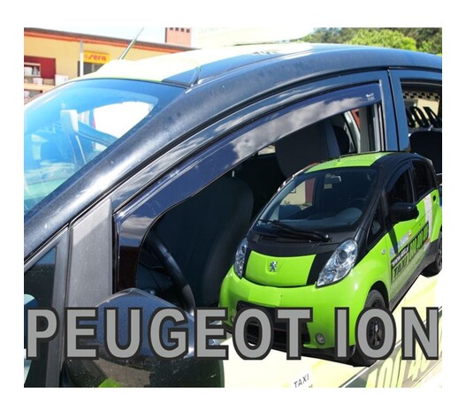 ΑΝΕΜΟΘΡΑΥΣΤΕΣ ΓΙΑ PEUGEOT iOn 5D 2010-2015 ΖΕΥΓΑΡΙ ΑΠΟ ΕΥΚΑΜΠΤΟ ΦΙΜΕ ΠΛΑΣΤΙΚΟ HEKO - 2 ΤΕΜ.