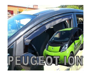 ΑΝΕΜΟΘΡΑΥΣΤΕΣ ΓΙΑ PEUGEOT iOn 5D 2010-2015 ΖΕΥΓΑΡΙ ΑΠΟ ΕΥΚΑΜΠΤΟ ΦΙΜΕ ΠΛΑΣΤΙΚΟ HEKO - 2 ΤΕΜ.