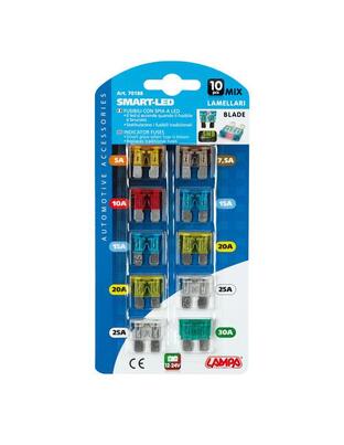 ΑΣΦΑΛΕΙΕΣ SMART-LED 12/24V MIX - 10 ΤΕΜ.