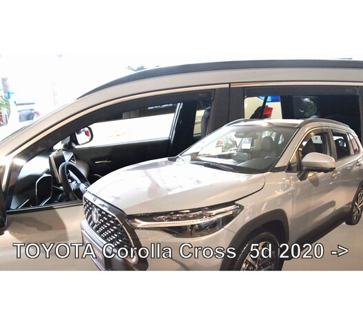 ΑΝΕΜΟΘΡΑΥΣΤΕΣ ΓΙΑ TOYOTA COROLLA CROSS 5D 2020+ ΣΕΤ ΑΥΤΟΚΙΝΗΤΟΥ ΑΠΟ ΕΥΚΑΜΠΤΟ ΦΙΜΕ ΠΛΑΣΤΙΚΟ HEKO - 4 ΤΕΜ.