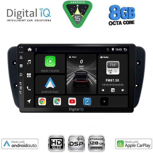 DIGITAL IQ BXF 7571_CPAA (9inc) MULTIMEDIA TABLET for SEAT IBIZA mod. 2008-2015