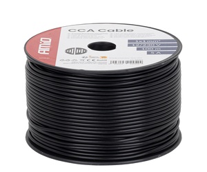 Amio Μονόκλωνο Καλώδιο Εγκατάστασης CCA 1×1mm² 100m – 12/230V 1 τεμ. (04454/AM)