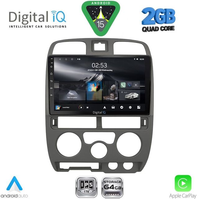 DIGITAL IQ RSD 1253GR_CPA (9inc) MULTIMEDIA TABLET for ISUZU D-MAX mod. 2002-2008 (GREY)