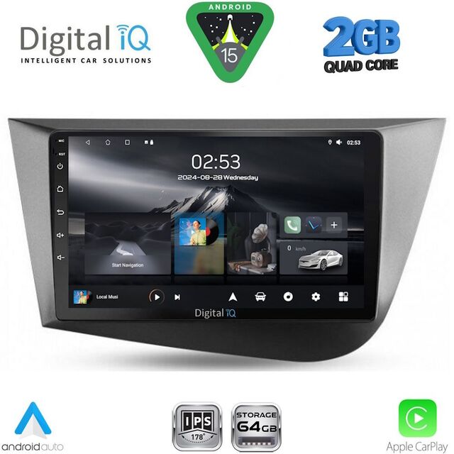 DIGITAL IQ RSD 1574_CPA (9inc) MULTIMEDIA TABLET for SEAT LEON mod. 2005-2012
