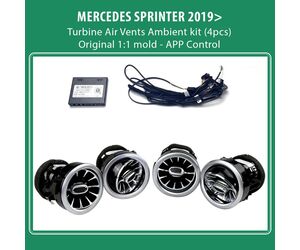 DIQ AMBIENT 8176 SPR - BENZ SPRINTER (W907) (Digital iQ Turbine Air Vent Ambient Light Kit for MERCEDES SPRINTER mod. 2019>)