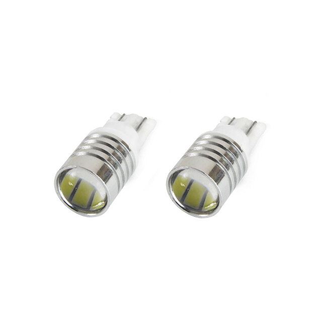 Amio - Λαμπάκια LED τύπου T10 βάση W5W τάση λειτουργίας 12V απόδοσης 0.4W χρώμα 5600K για Επιβατικά Αυτοκίνητα - 2 τεμ. (01098/AM)
