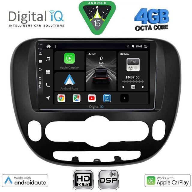 DIGITAL IQ BXF 16321_CPAA (9inc) MULTIMEDIA TABLET for KIA SOUL mod. 2014-2025