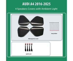 DIQ AMBIENT AUDI A4 ADPJ19 (Digital iQ Ambient Light for AUDI A4 mod. 2016-2025, 4 Speakers Covers)