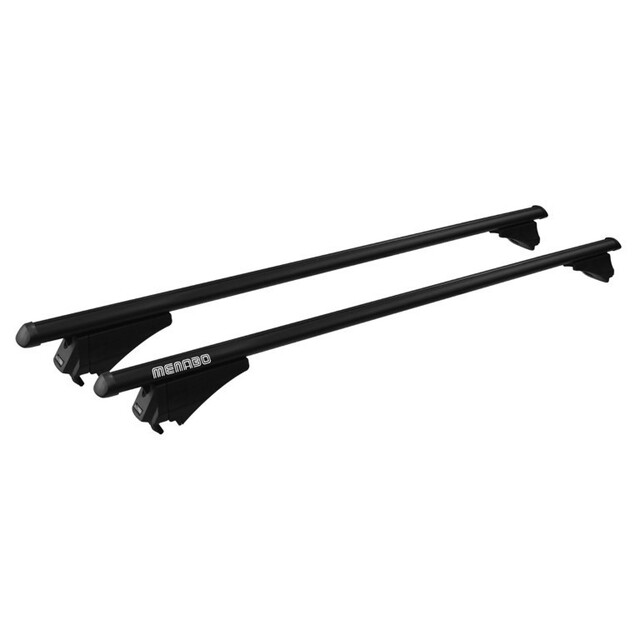 MENABO ΜΠΑΡΕΣ ΟΡΟΦΗΣ ΑΛΟΥΜΙΝΙΟΥ TIGER BLACK 118.5 cm ΣΕ ΜΑΥΡΟ ΧΡΩΜΑ ΓΙΑ EBRO S400 5 doors 2025> ΜΕ FLUSH RAILS - 2 ΤΕΜ. (8590/MB)