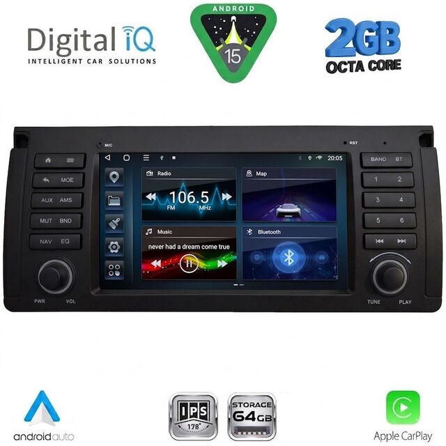 DIGITAL IQ BLD 285_CPA (7" DECK) MULTIMEDIA SYSTEM for BMW S.5-X5 (E38-39-53) mod. 1998-2005