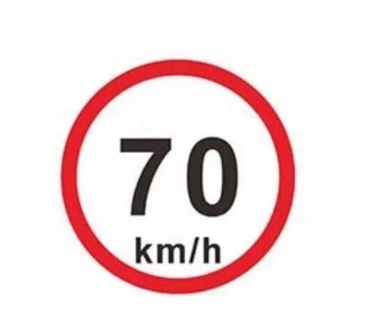 ΑΥΤΟΚΟΛΛΗΤΟ 70KM/H ΣΕΤ 10ΤΜΧ HD-03925