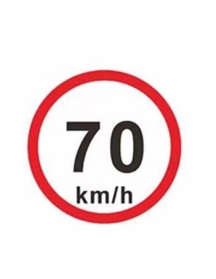 ΑΥΤΟΚΟΛΛΗΤΟ 70KM/H ΣΕΤ 10ΤΜΧ HD-03925