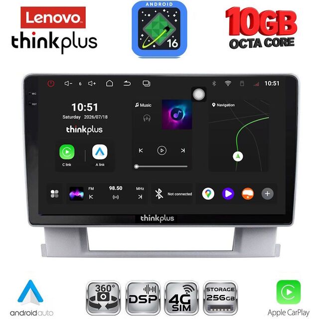 LENOVO LTM 11482_CPA (9inc) MULTIMEDIA TABLET for OPEL ASTRA J mod. 2010-2016