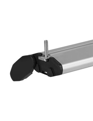 ΜΠΑΡΕΣ ΟΡΟΦΗΣ ΑΛΟΥΜΙΝΙΟΥ BLADE M SILVER 118cm ΜΕ ΑΚΡΑ ALFA HIGH ΓΙΑ FLUSH / STANDARD RAILS MENABO - 2 ΤΕΜ.