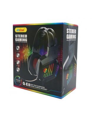 ΑΚΟΥΣΤΙΚΑ STEREO GAMING ΜΕ LED RGB ΦΩΤΙΣΜΟ ANDOWL Q-E8