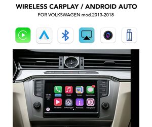 DIGITAL IQ VW 816W CPA (WIRELESS CARPLAY / ANDROID AUTO BOX for VW TOUAREG mod. 2011-2018 with 8'' screen with 2 CAMERAS)