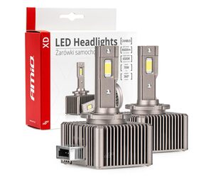 Amio - ΛΑΜΠΕΣ LED D8S 9>16V 70W 6.500K 8600lm (ΜΕ ΨΥΚΤΡΑ) XD SERIES - 2 ΤΕΜ. (03315/AM)