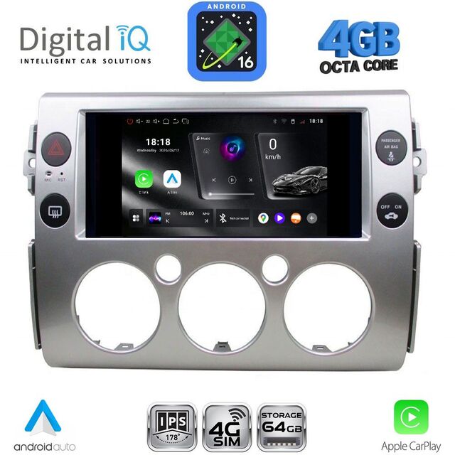 DIGITAL IQ RTG 6717_CPA (9inc) MULTIMEDIA TABLET for TOYOTA FJ CRUISER mod. 2007-2022