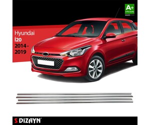TRIM  ΠΑΡΑΘΥΡΩΝ ΑΥΤΟΚΟΛΛΗΤΑ ΧΡΩΜΙΟΥ 4ΤΕΜ. ΓΙΑ HYUNDAI i20 5D 2014+