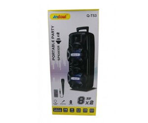 ΦΟΡΗΤΟ ΗΧΕΙΟ PARTY 2000W ANDOWL Q-T53