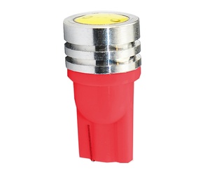 T10 W5W 12V W2,1x9,5d LED 1xHP ΚΟΚΚΙΝΟ (ΚΑΡΦΩΤΟ ΑΚΑΛΥΚΟ) BLISTER 2ΤΕΜ. M-TECH
