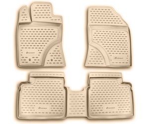 ΠΑΤΑΚΙΑ ΣΕ ΣΚΑΦΗ TPE ΛΑΣΤΙΧΟ ΓΙΑ TOYOTA AVENSIS 01/2009-2015  ΣΕ ΜΠΕΖ ΧΡΩΜΑ NOVLINE - 4 ΤΕΜ.