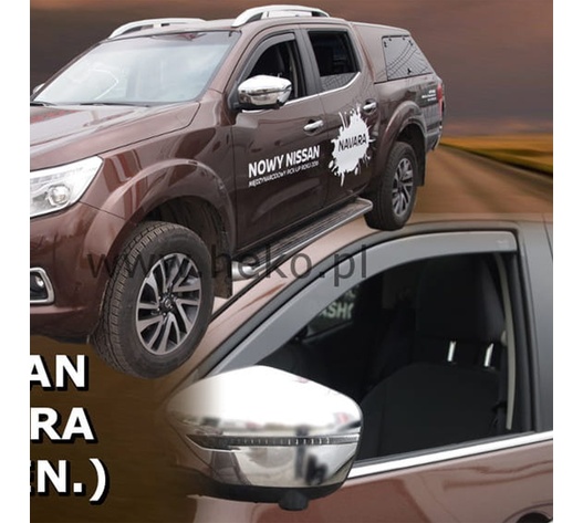 ΑΝΕΜΟΘΡΑΥΣΤΕΣ ΓΙΑ NISSAN NAVARA D23 4D 2014+ / NP300 2014+ ΖΕΥΓΑΡΙ ΑΠΟ ΕΥΚΑΜΠΤΟ ΦΙΜΕ ΠΛΑΣΤΙΚΟ HEKO - 2 ΤΕΜ.