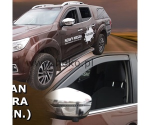 ΑΝΕΜΟΘΡΑΥΣΤΕΣ ΓΙΑ NISSAN NAVARA D23 4D 2014+ / NP300 2014+ ΖΕΥΓΑΡΙ ΑΠΟ ΕΥΚΑΜΠΤΟ ΦΙΜΕ ΠΛΑΣΤΙΚΟ HEKO - 2 ΤΕΜ.