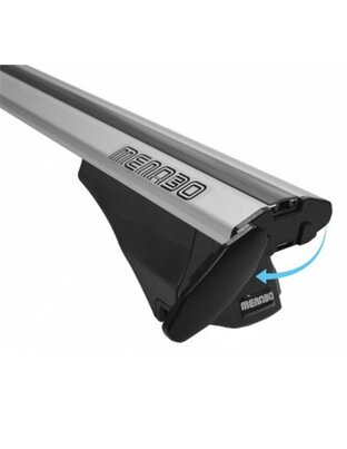 ΜΠΑΡΕΣ ΟΡΟΦΗΣ ΑΛΟΥΜΙΝΙΟΥ BLADE L SILVER 127cm ΜΕ ΑΚΡΑ ALFA HIGH ΓΙΑ FLUSH / STANDARD RAILS MENABO - 2 ΤΕΜ.