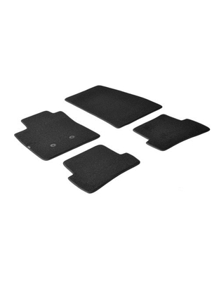 ΠΑΤΑΚΙΑ EXECUTIVE ΜΟΚΕΤΑ ΓΙΑ RENAULT CLIO III 3D / 5D 10/2005-01/2013 / RENAULT CLIO III SPORTOUR 02/2008-08/2013 ΣΕ ΜΑΥΡΟ ΧΡΩΜΑ ME ΚΟΥΜΠΩΜΑΤΑ LAMPA - 4 ΤΕΜ.