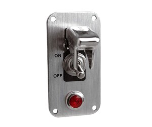ΔΙΑΚΟΠΤΗΣ ON/OFF BABY GO LIGHT EVO ΑΕΡΟΠΟΡΙΚΟΥ ΤΥΠΟΥ 12V 20A ΚΑΙ ΕΝΔΕΙΞΗ LED (ΜΕ ΚΑΠΑΚΙ ΚΑΙ ΒΑΣΗ ΧΡΩΜΙΟΥ)
