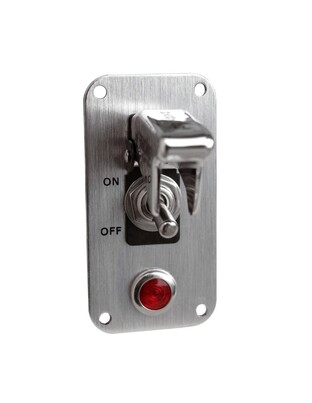 ΔΙΑΚΟΠΤΗΣ ON/OFF BABY GO LIGHT EVO ΑΕΡΟΠΟΡΙΚΟΥ ΤΥΠΟΥ 12V 20A ΚΑΙ ΕΝΔΕΙΞΗ LED (ΜΕ ΚΑΠΑΚΙ ΚΑΙ ΒΑΣΗ ΧΡΩΜΙΟΥ)
