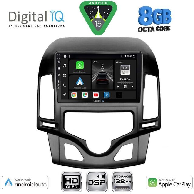 DIGITAL IQ BXF 7231_CPAA CLIMA (9inc) MULTIMEDIA TABLET for HYUNDAI i30 mod. 2007-2012